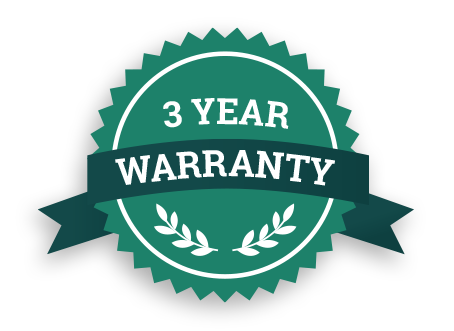 3 year warranty with every printer